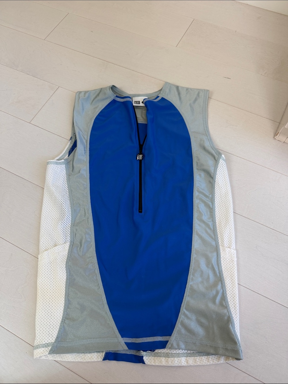 Mens Desoto Blue and Gray Performance Top